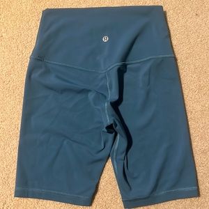 Lululemon Align High-Rise BIKE Short 8" CAPTURE BLUE Size 4 Nulu